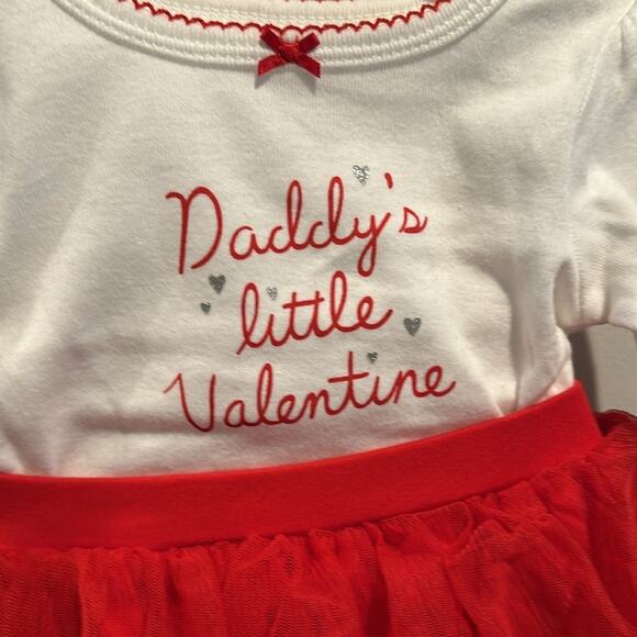 Carter’s 3 Month Baby Valentine’s Day Tutu Two-Piece Set - Picture 3 of 11